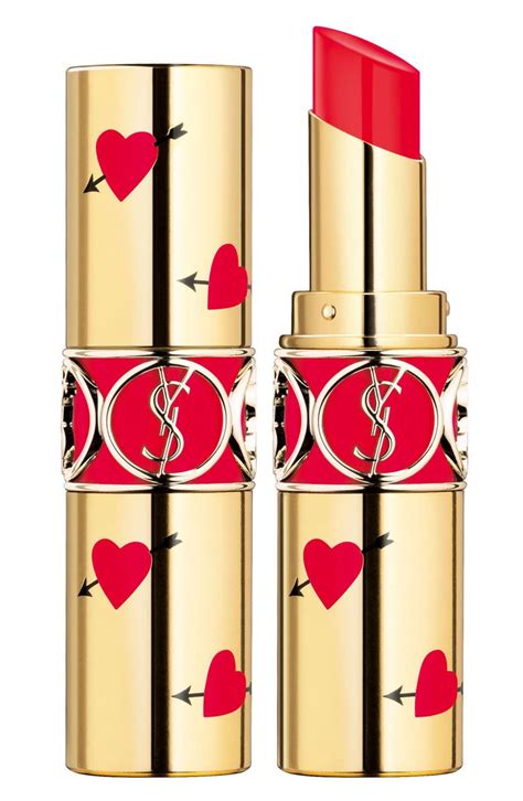 ysl heart & arrow collector rouge volupté shine lipstick|saint laurent heart sunglasses.